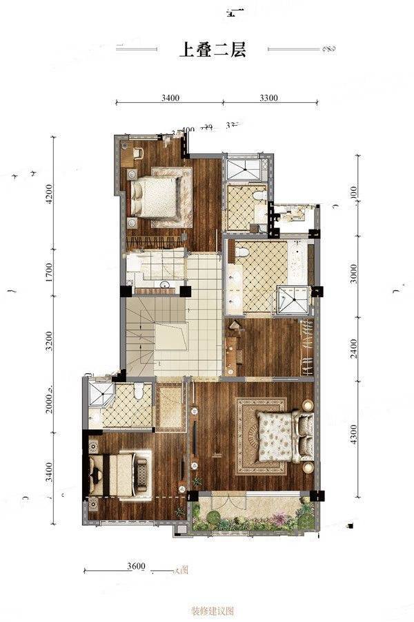 葛洲坝紫郡蘭园5室2厅4卫162㎡户型图