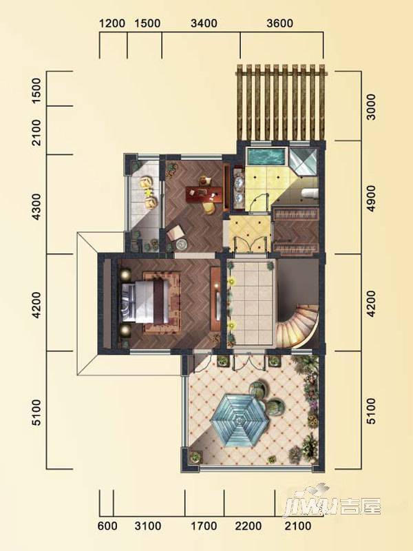 金迅达铂金府邸普通住宅71㎡户型图