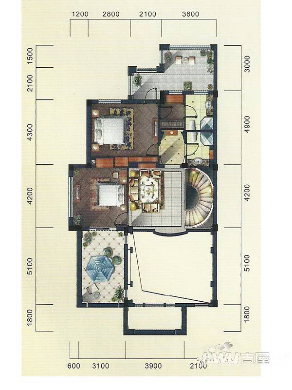 金迅达铂金府邸普通住宅85㎡户型图