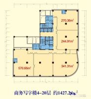 鑫港·慧谷普通住宅1427.2㎡户型图