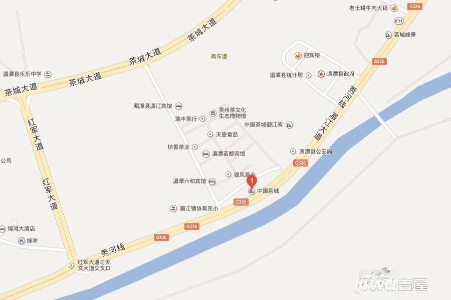 中国茶城位置交通图图片