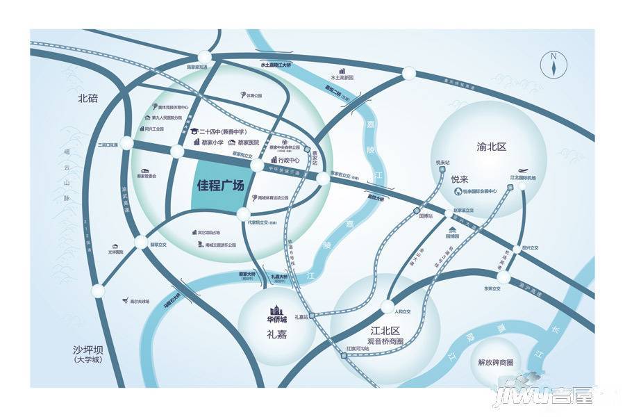重庆佳程广场位置交通图图片