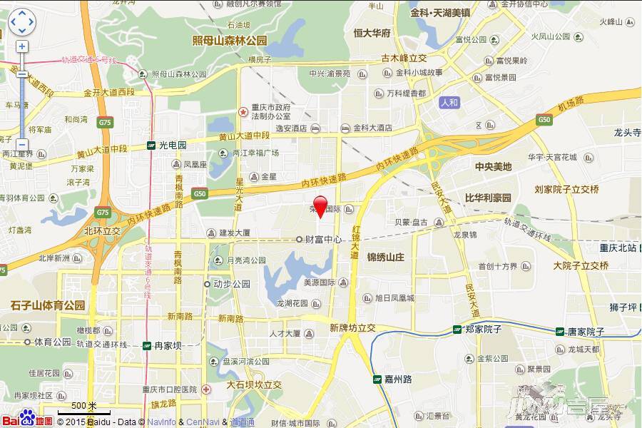 重庆涉外商务区位置交通图图片