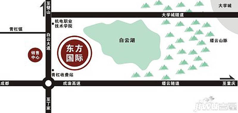 璧山恒大东方国际位置交通图
