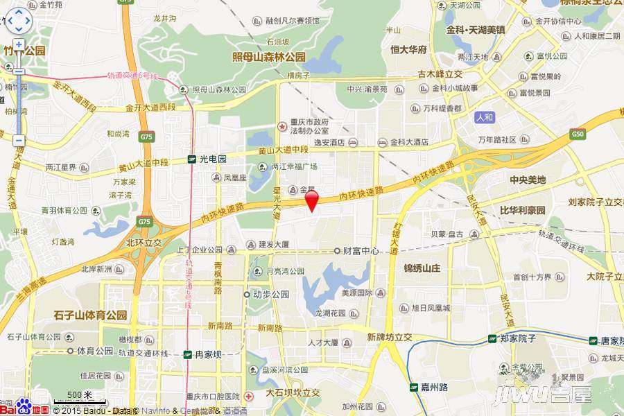 重庆财富金融中心FFC位置交通图图片
