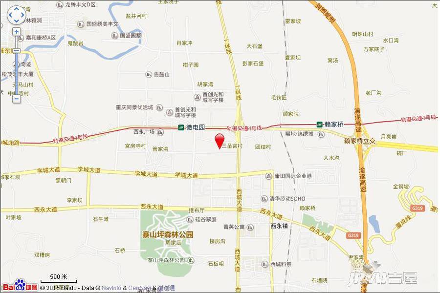 重庆融创文旅城位置交通图