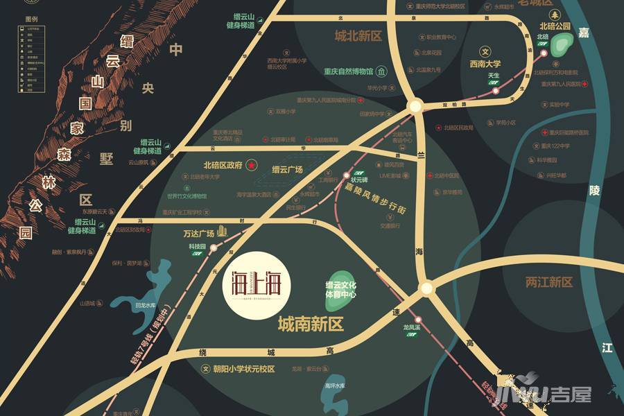 上实海上海位置交通图