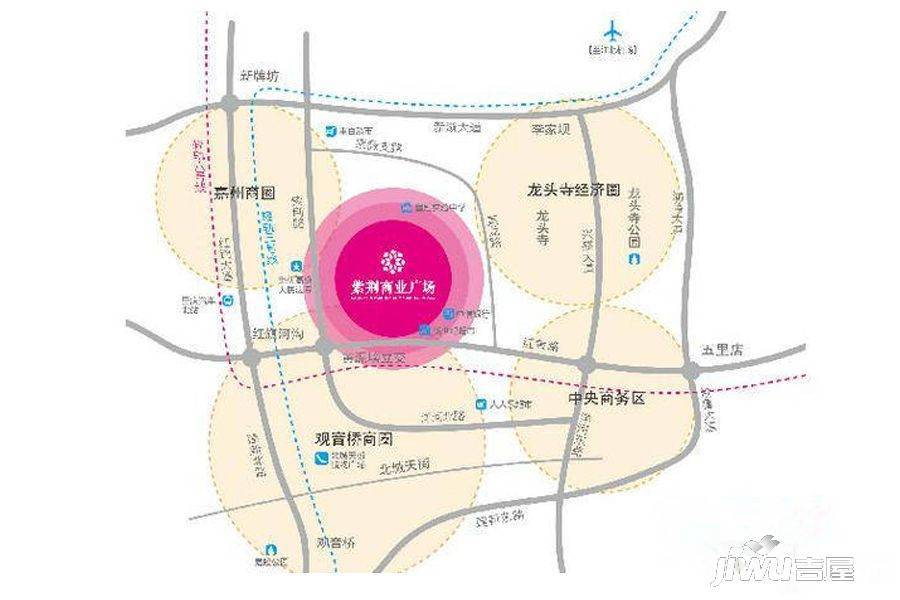 紫荆商业广场商铺位置交通图2