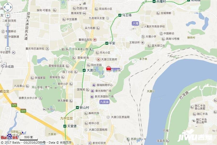 旭辉东原长河原位置交通图
