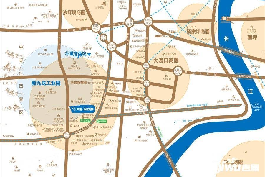中冶熙城商街位置交通图图片