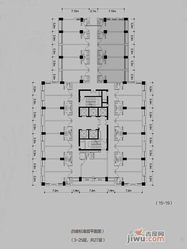 西正街普通住宅170㎡户型图