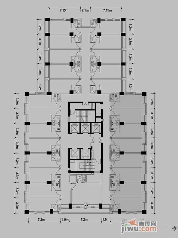 西正街普通住宅273㎡户型图