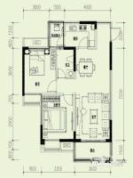 金悦湾2室2厅1卫86.6㎡户型图