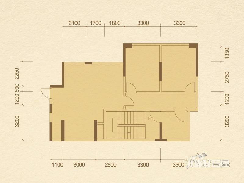 康田紫悦府2室2厅0卫71.9㎡户型图