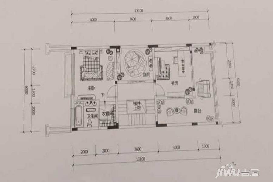 鲁能领秀城4室2厅2卫172.3㎡户型图