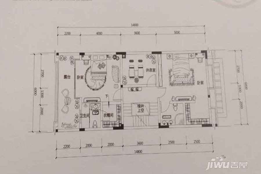 鲁能领秀城4室2厅2卫172.3㎡户型图