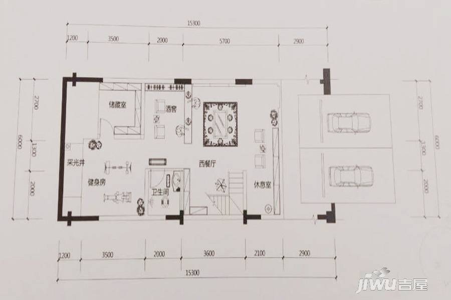 鲁能领秀城4室2厅2卫172.3㎡户型图