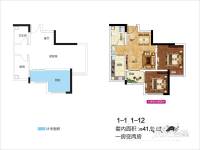 乐信爱琴屿普通住宅42㎡户型图