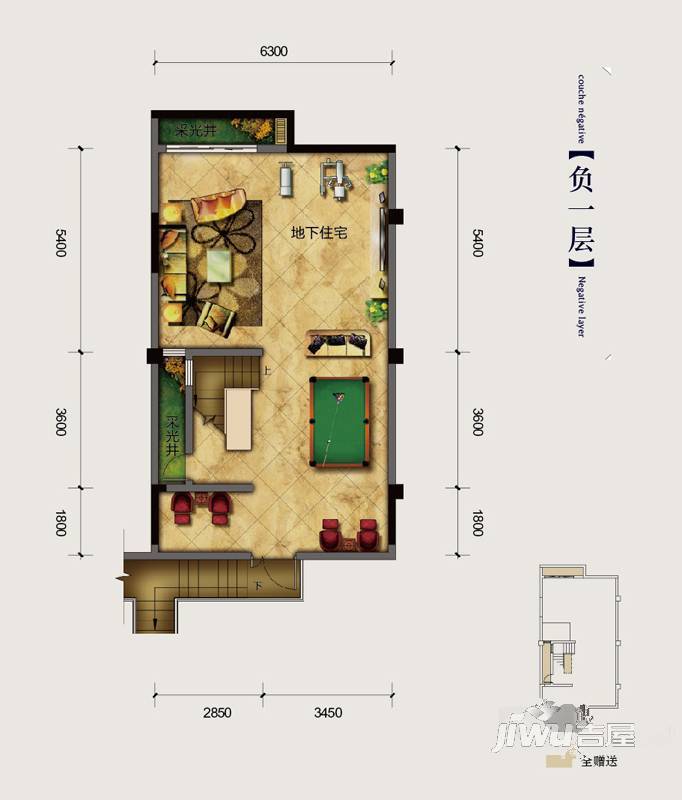 象屿两江望府4室3厅3卫479㎡户型图