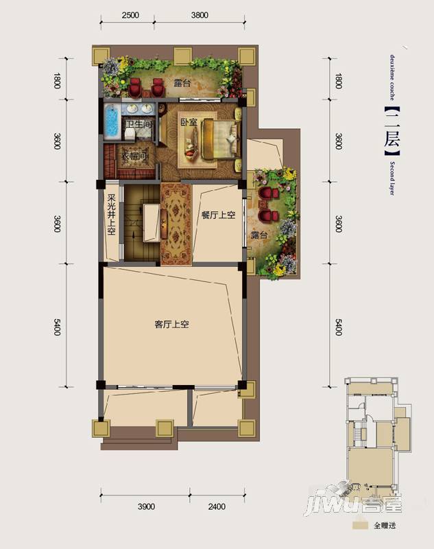 象屿两江望府4室3厅3卫479㎡户型图