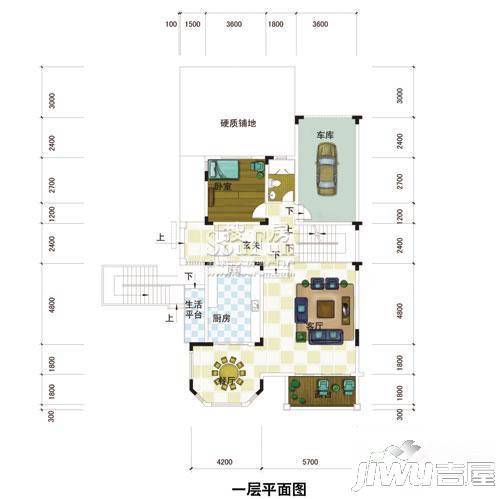 璧山利雅白云湖3室2厅3卫305㎡户型图