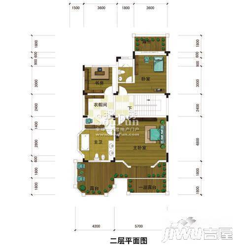 璧山利雅白云湖4室2厅3卫333.4㎡户型图