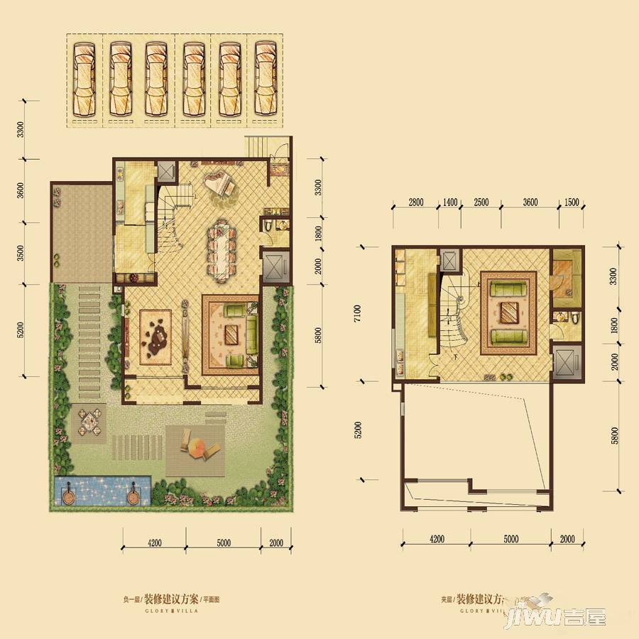 新江与城悠澜6室10厅7卫400㎡户型图