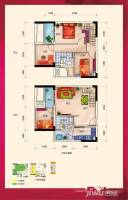 万友四季缤纷4室2厅2卫76.5㎡户型图