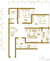 中恒·江南第一城三期2室2厅1卫98.7㎡户型图