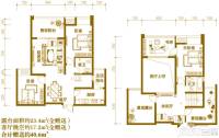 中恒·江南第一城三期4室3厅2卫138.5㎡户型图