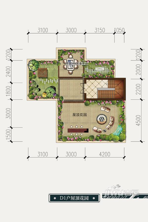 保利观塘香颂4室2厅3卫户型图