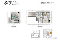 万汇ONE582室2厅3卫113.7㎡户型图