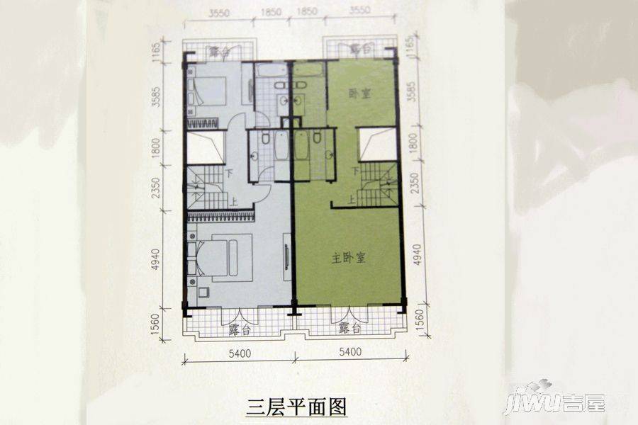 御峰誉都4室2厅5卫282㎡户型图