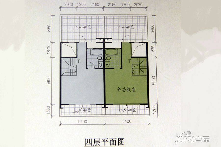 御峰誉都4室2厅5卫282㎡户型图