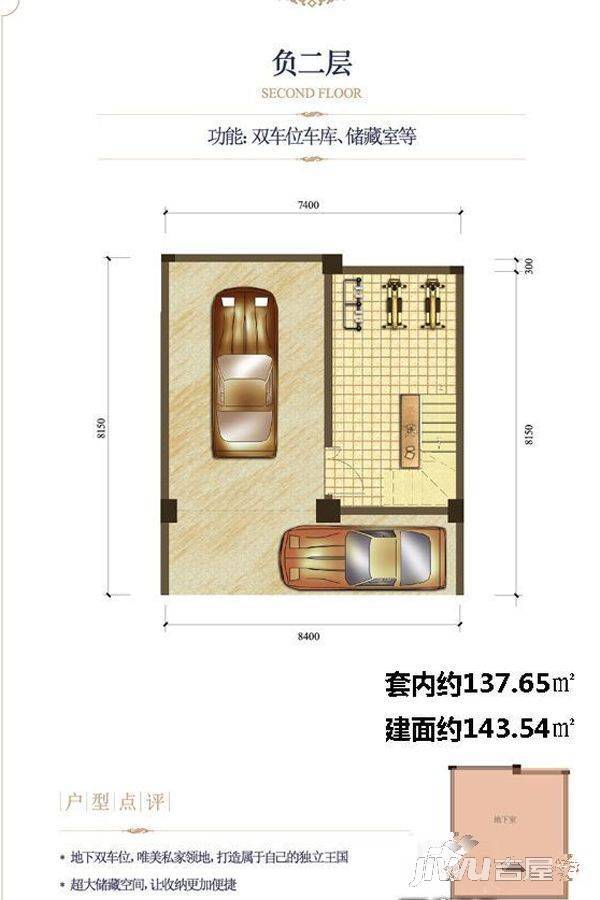 富力湾云上5室4厅5卫户型图