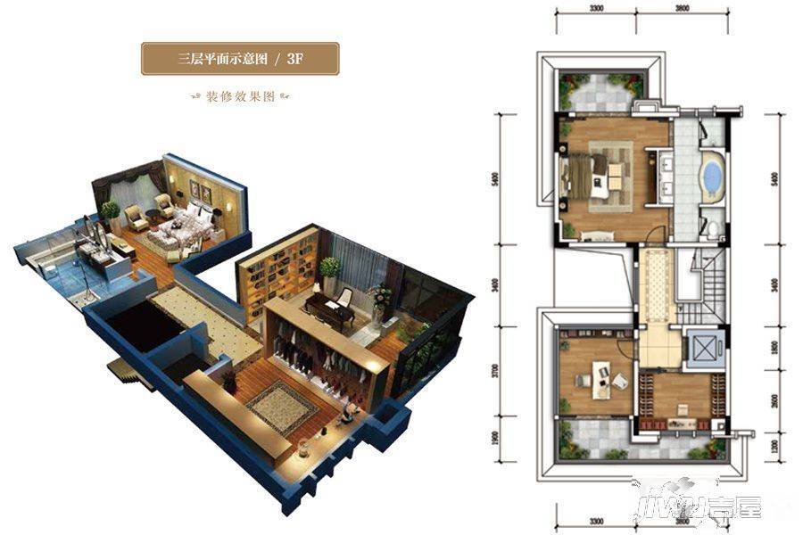 首地江山赋别墅10室2厅4卫户型图