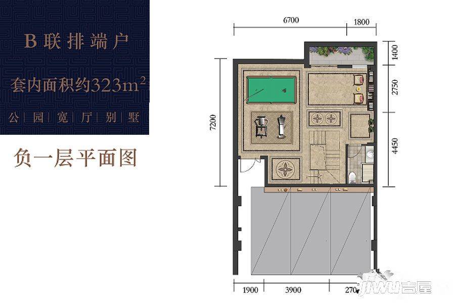 龙湖九里峰景5室7厅6卫户型图