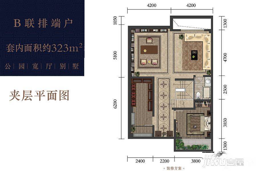 龙湖九里峰景5室7厅6卫户型图