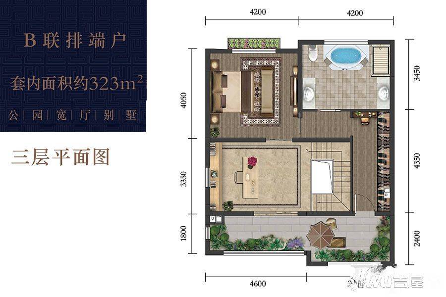 龙湖九里峰景5室7厅6卫户型图