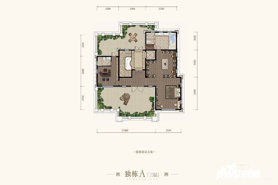 新江与城天奕8室6厅7卫800㎡户型图