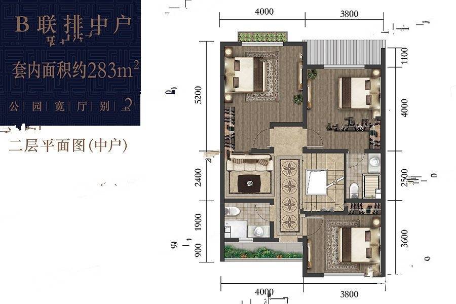 龙湖九里峰景6室7厅6卫户型图