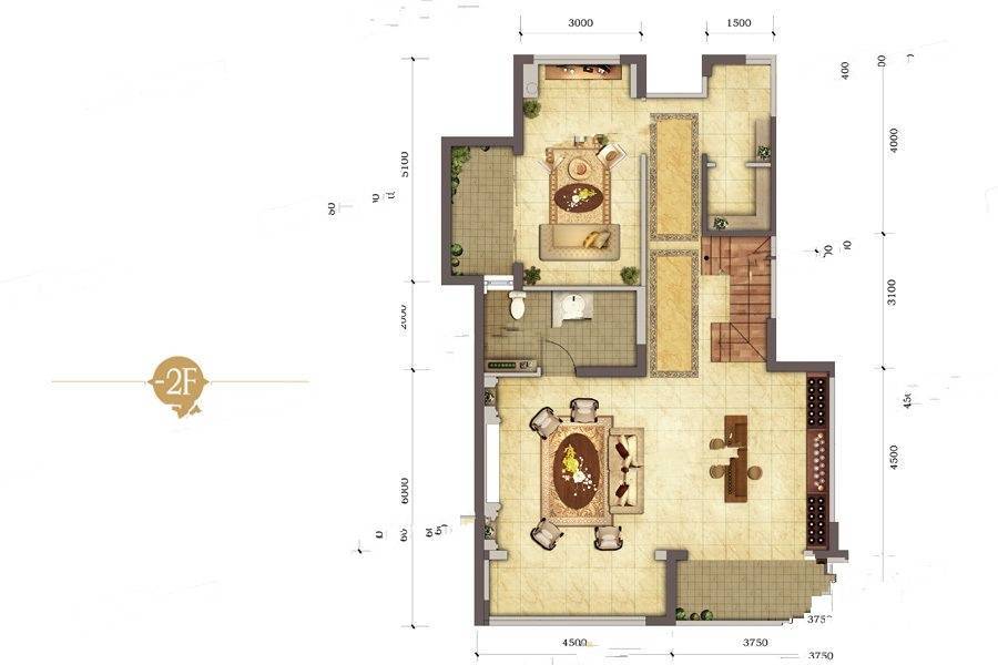 中国铁建万国城68號6室3厅6卫户型图