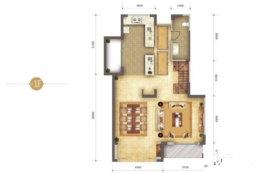 中国铁建万国城68號6室3厅6卫户型图