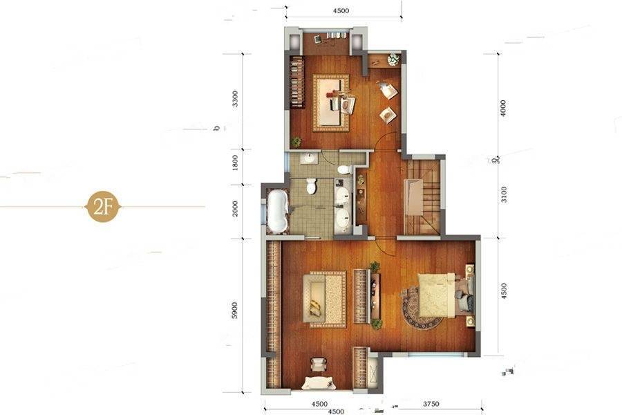 中国铁建万国城68號6室3厅6卫户型图