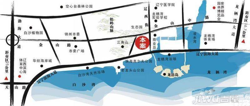 龙湾骏景位置交通图1
