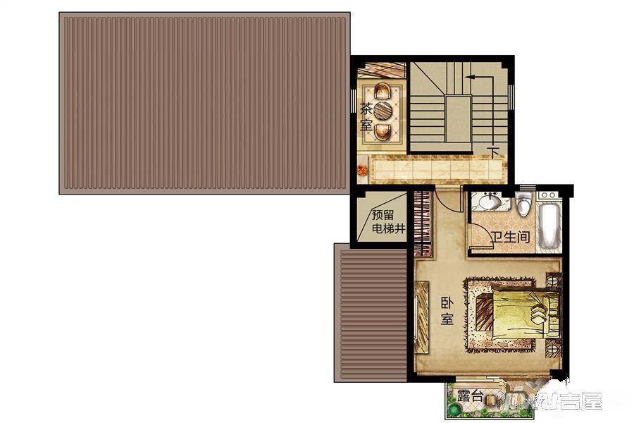 南湖庄园别墅1室0厅1卫338㎡户型图