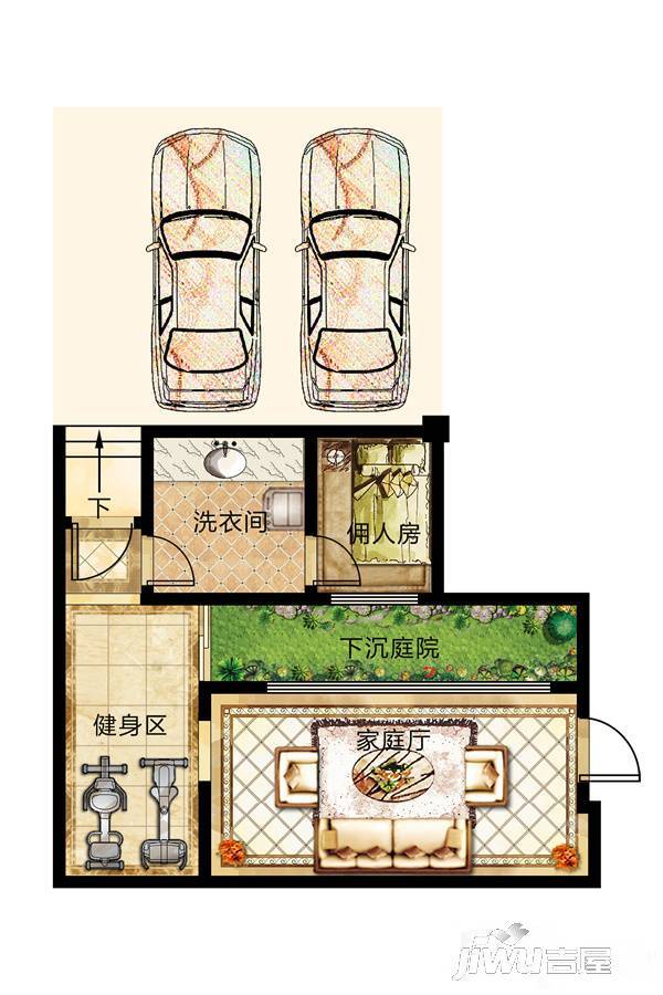 南湖庄园别墅1室1厅0卫289㎡户型图