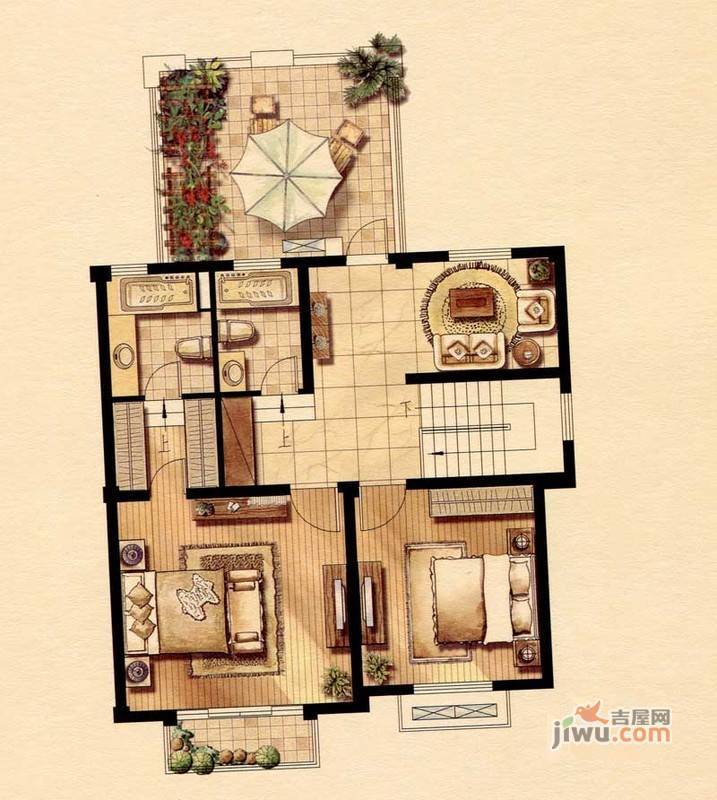 风景城邦英格兰领域4室3厅3卫179㎡户型图