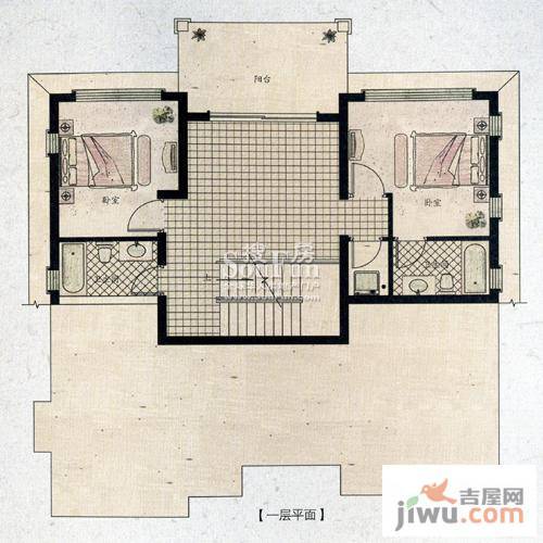 中国边城4室3厅4卫242.5㎡户型图