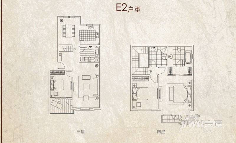 富达英伦印象花园(别墅)3室2厅2卫161㎡户型图